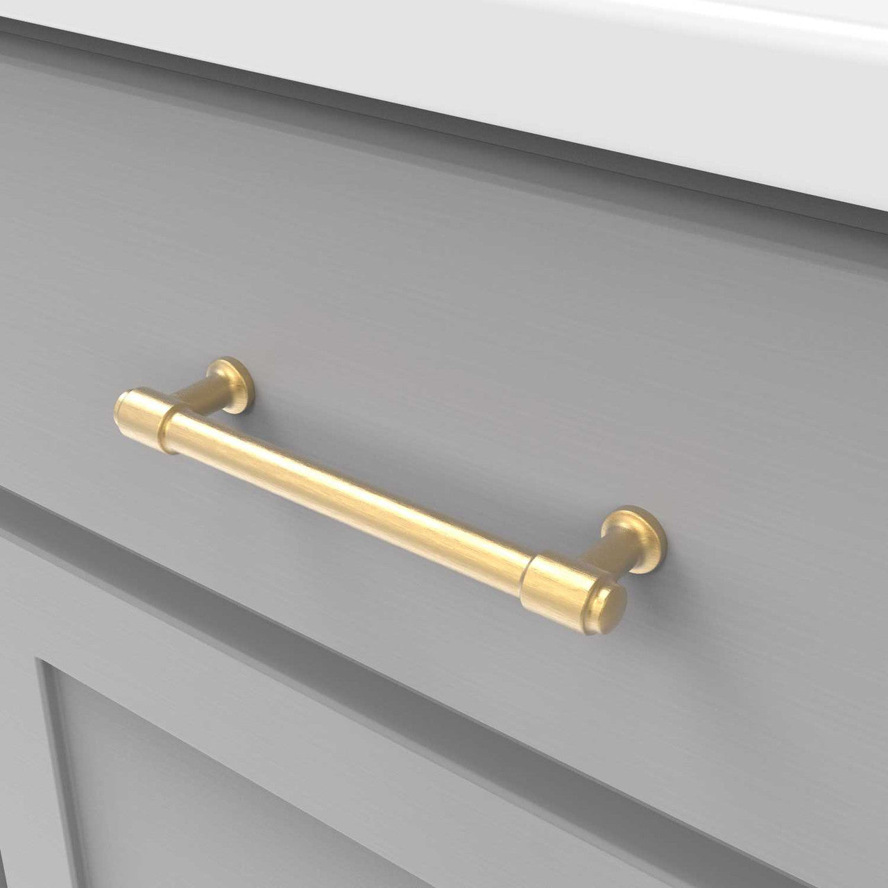 HICKORY Piper 5-1/16" Center to Center Handle Cabinet Pull - Brushed Golden Brass H077853-BGB