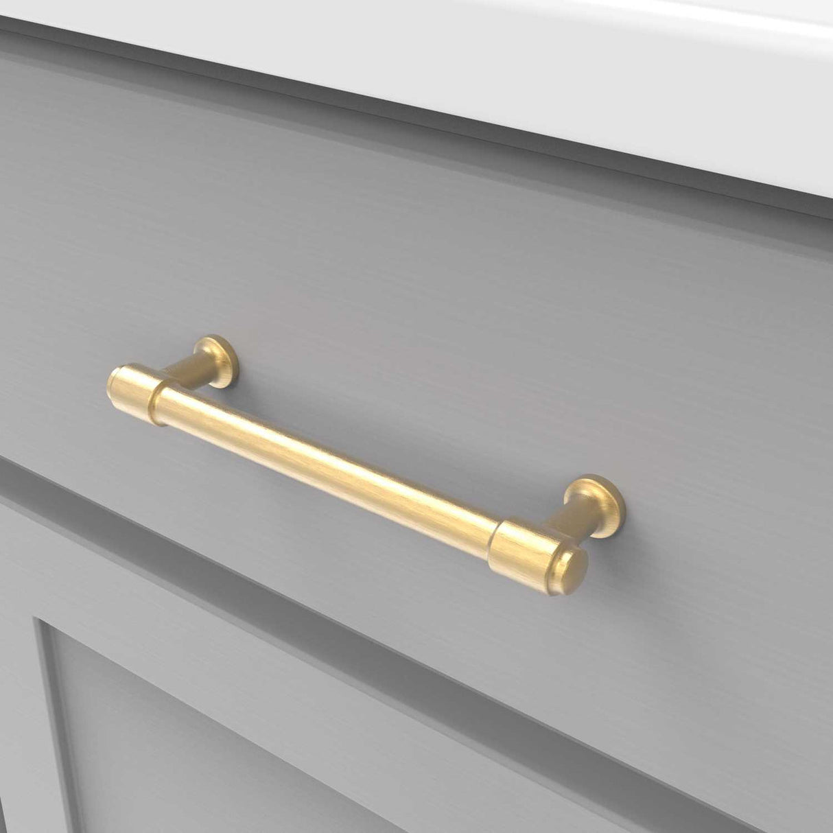 HICKORY Piper 5-1/16" Center to Center Handle Cabinet Pull - Brushed Golden Brass H077853-BGB
