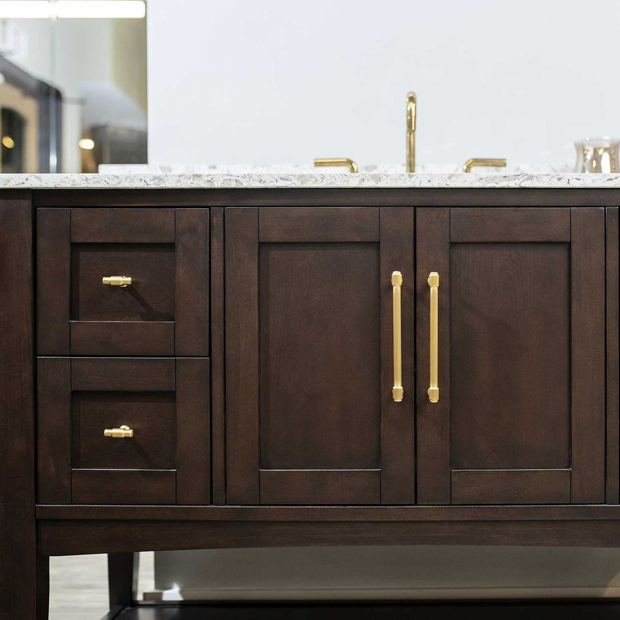HICKORY Piper Collection Cabinetry Brushed Golden Brass