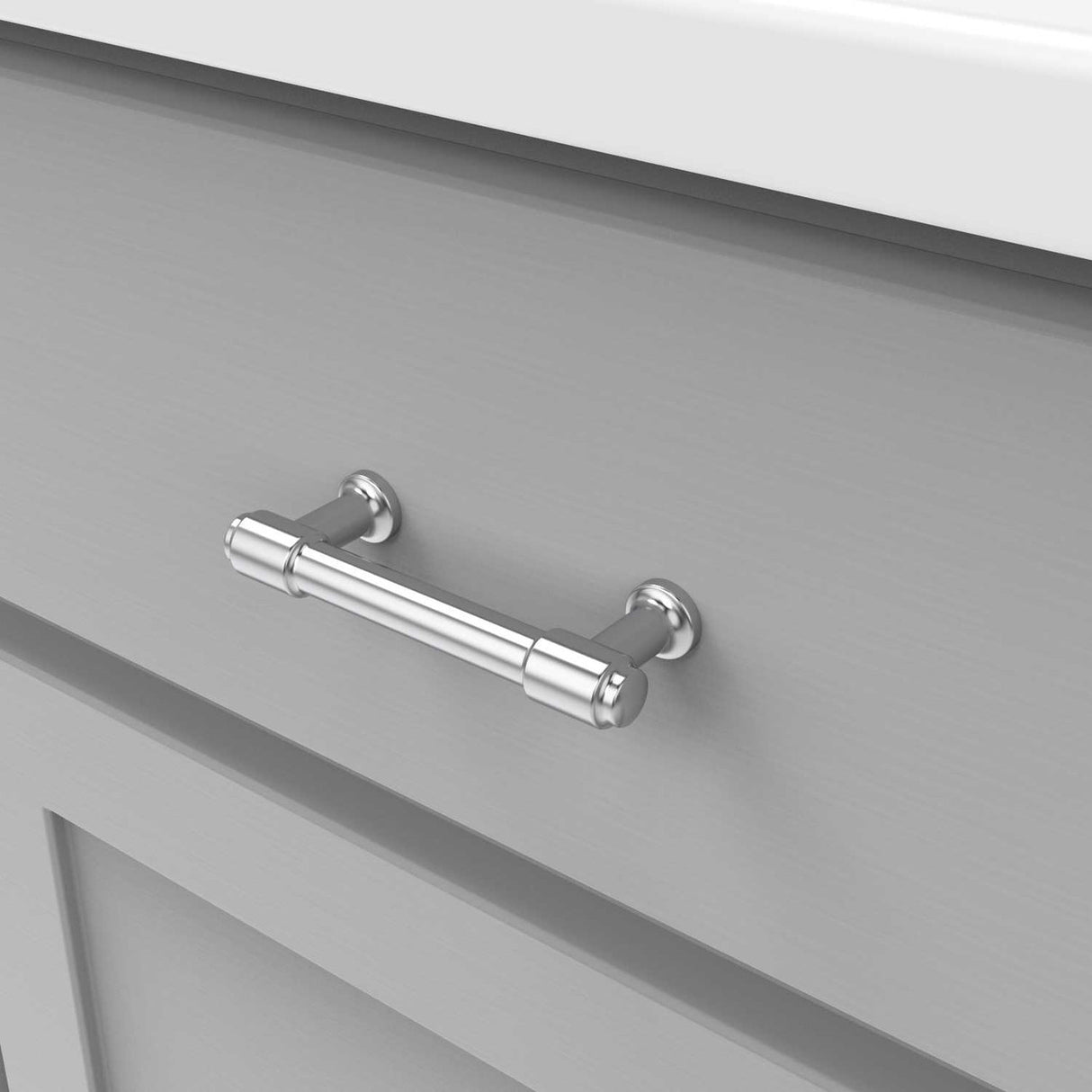 HICKORY Piper 3" Center to Center Handle Cabinet Pull - Chrome H077851-CH
