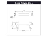 HICKORY Piper 3" Center to Center Handle Cabinet Pull - Matte Black H077851-MB