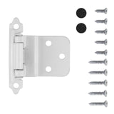 White Self Closing Face Mount 3/8" Inset Cabinet Hinge from Hickory Hardware Part Number P143-W