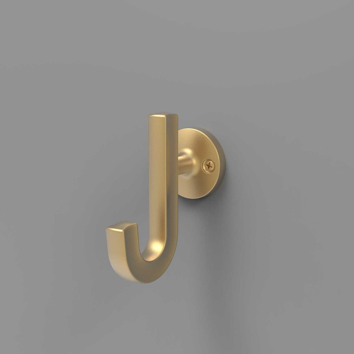 HICKORY Woodward 1-1/8" Center to Center Wall Hook - Brushed Golden Brass H077888-BGB