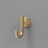 HICKORY Woodward 1-1/8" Center to Center Wall Hook - Brushed Golden Brass H077888-BGB