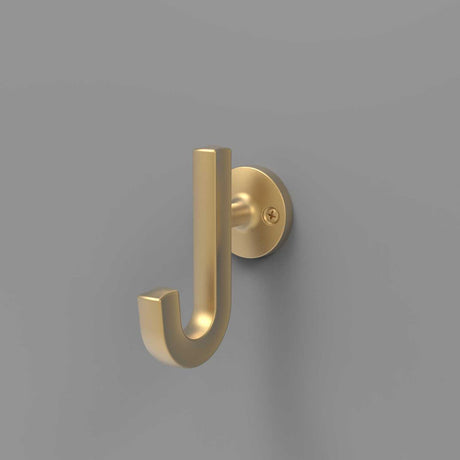 HICKORY Woodward 1-1/8" Center to Center Wall Hook - Brushed Golden Brass H077888-BGB
