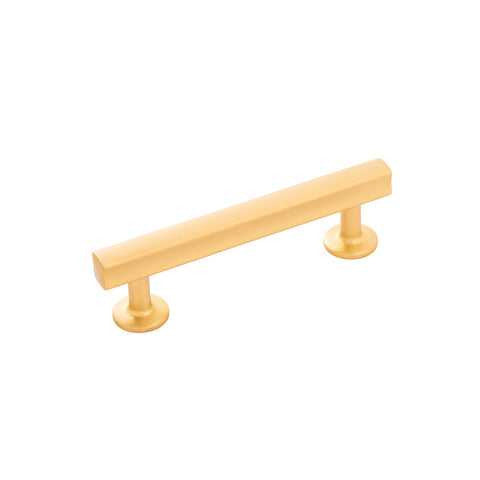 HICKORY Woodward 3-3/4" Center to Center Handle Cabinet Pulls - Brushed Golden Brass H077881-BGB