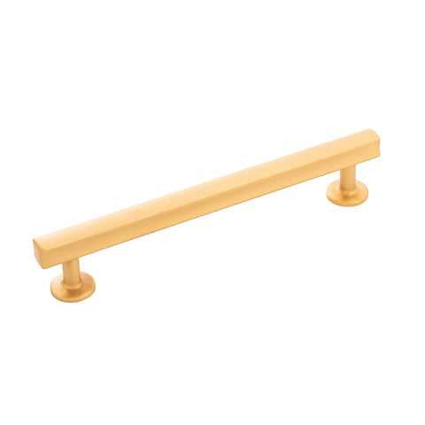HICKORY Woodward 6-5/16" Center to Center Handle Cabinet Pulls - Brushed Golden Brass H077883-BGB