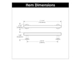 HICKORY Woodward 6-5/16" Center to Center Handle Cabinet Pulls - Brushed Golden Brass H077883-BGB