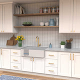 HICKORY Woodward Kitchen Display Brushed Golden Brass