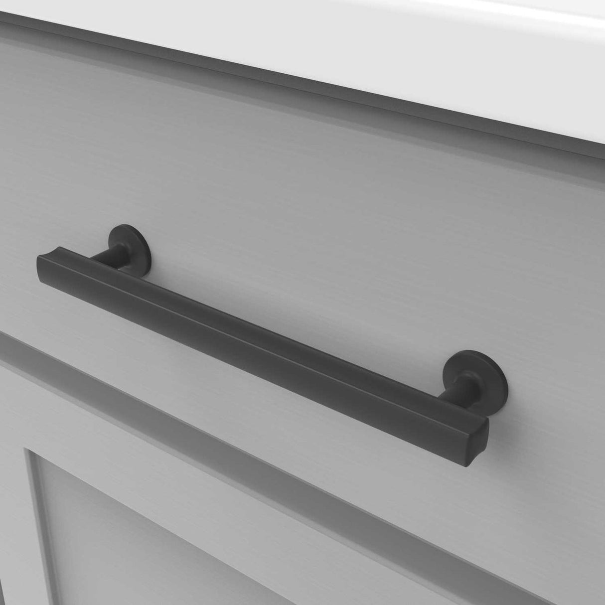 HICKORY Woodward 6-5/16" Center to Center Handle Cabinet Pull - Matte Black H077883-MB