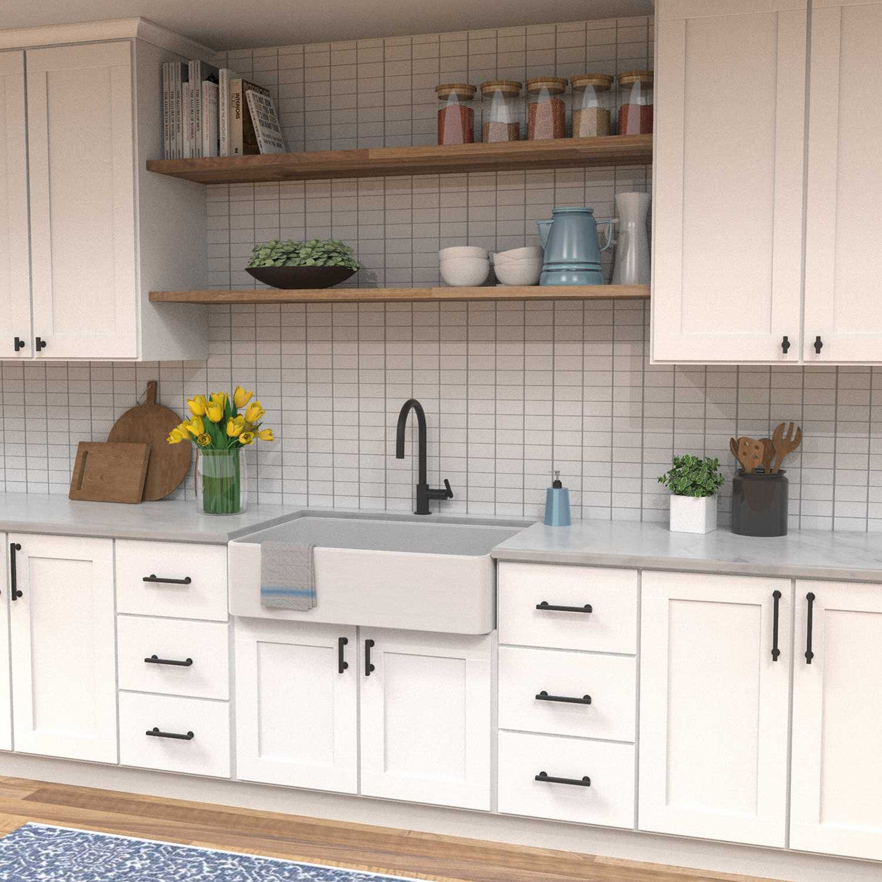 HICKORY Woodward Kitchen Display Matte Black