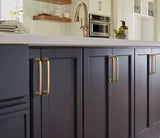 Amerock Ville 160mm Handle Champagne Bronze  on Cabinet