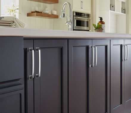 Amerock Ville 160mm Handle Polished Chrome on Cabinet