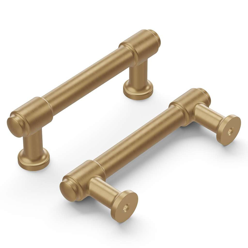 HICKORY Piper Handle Cabinet Pulls in Champagne Bronze 3in H077851-CBZ Profile