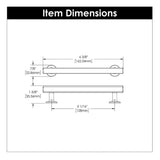Hickory Woodward Handle Cabinet Pull in Champagne Bronze 128mm H077882CBZ Specs