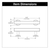 Hickory Woodward Handle Cabinet Pull in Champagne Bronze 3in H077880CBZ Specs