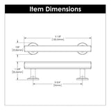 Hickory Woodward Handle Cabinet Pull in Champagne Bronze 96mm H077881CBZ Specs
