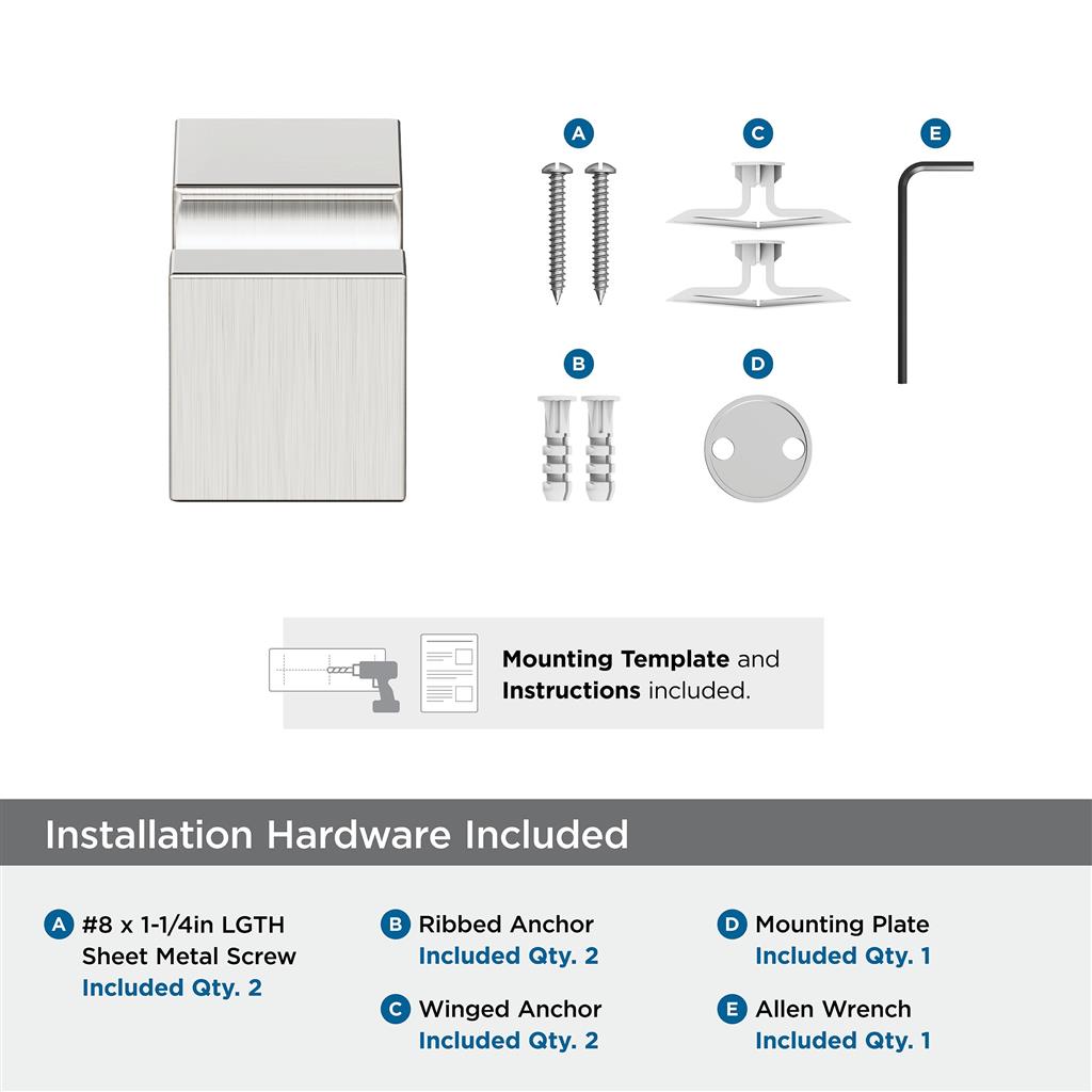 AMEROCK Monument Bathroom Hook in Brushed Nickel