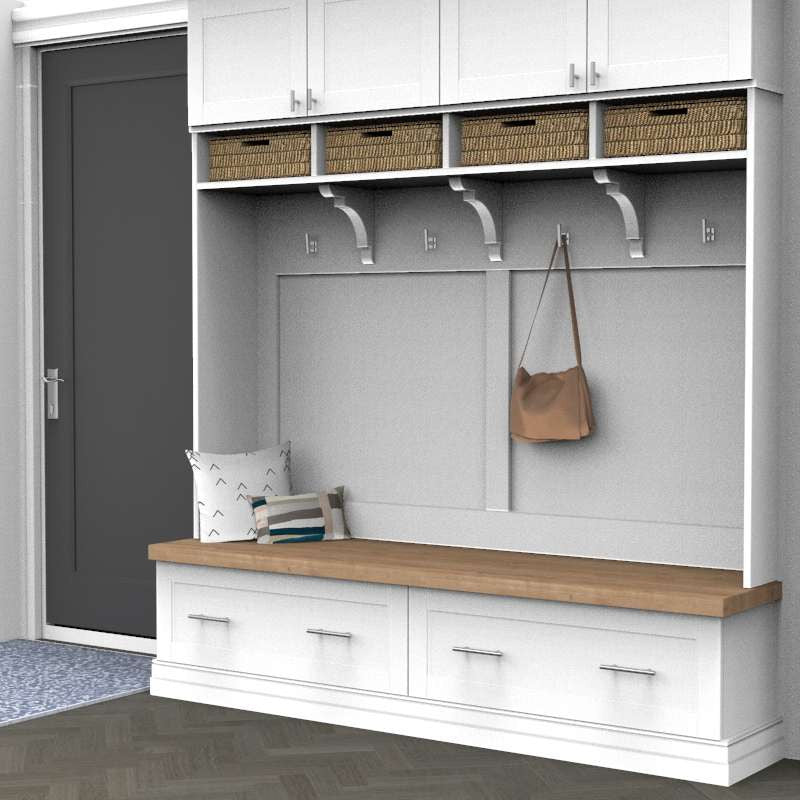 HICKORY Bar Pulls 7/8" Centers Wall Hook in Chrome