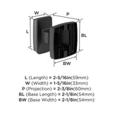 AMEROCK Revitalize Single Robe Hook in Matte Black BH36030MB