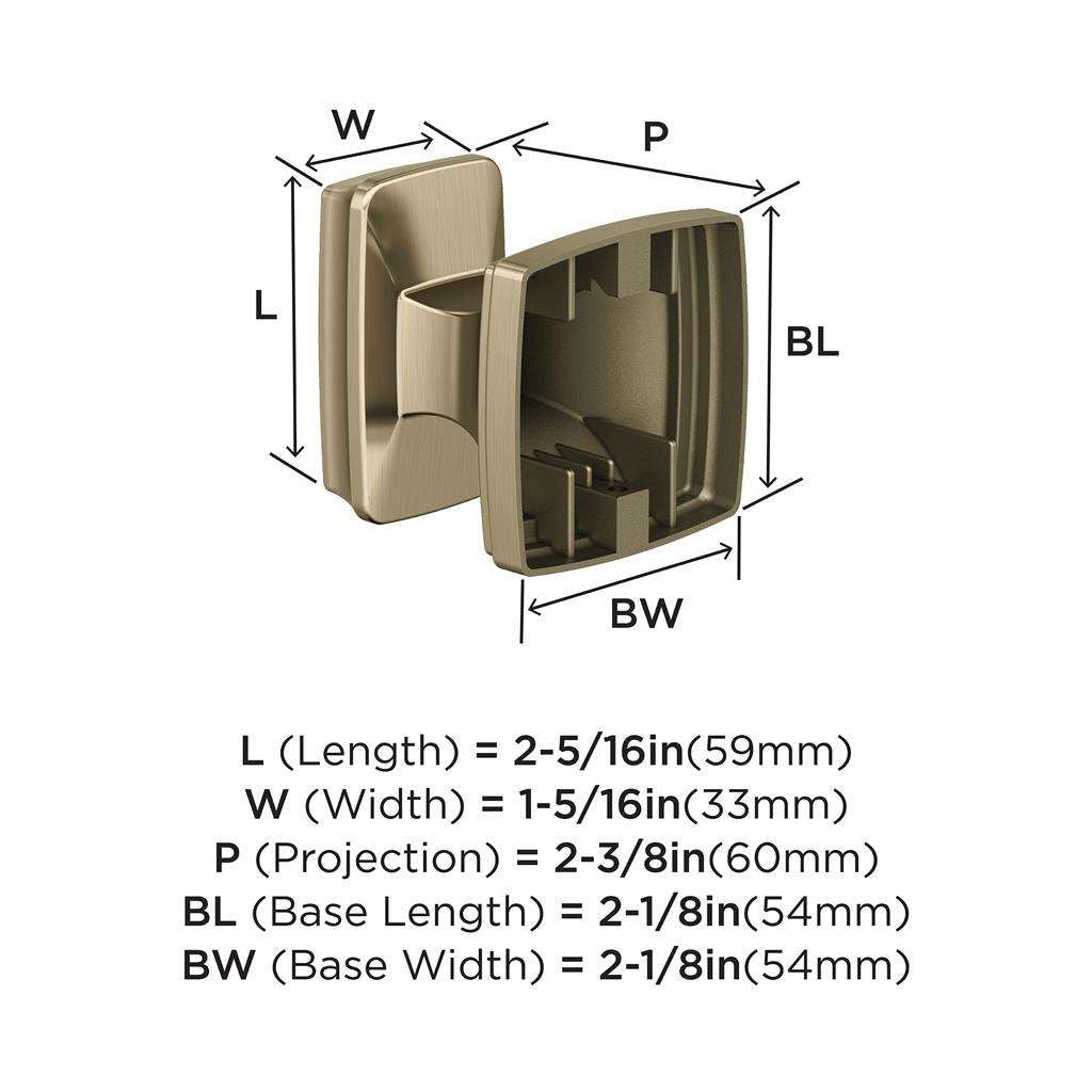 AMEROCK Revitalize Single Robe Hook in Golden Champagne BH36030BBZ