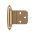 AMEROCK Self Closing Face Mount 3/8" Inset Cabinet Hinge (pair) in Champagne Bronze BPR3428CZ