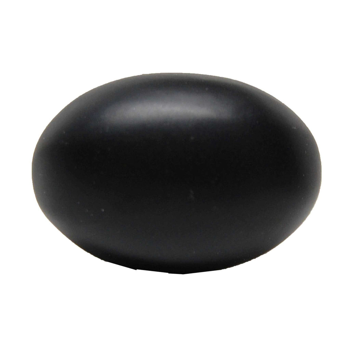 Top View of a Black 1-1/4" Oval Cabinet Knob from Keystone Accents K359