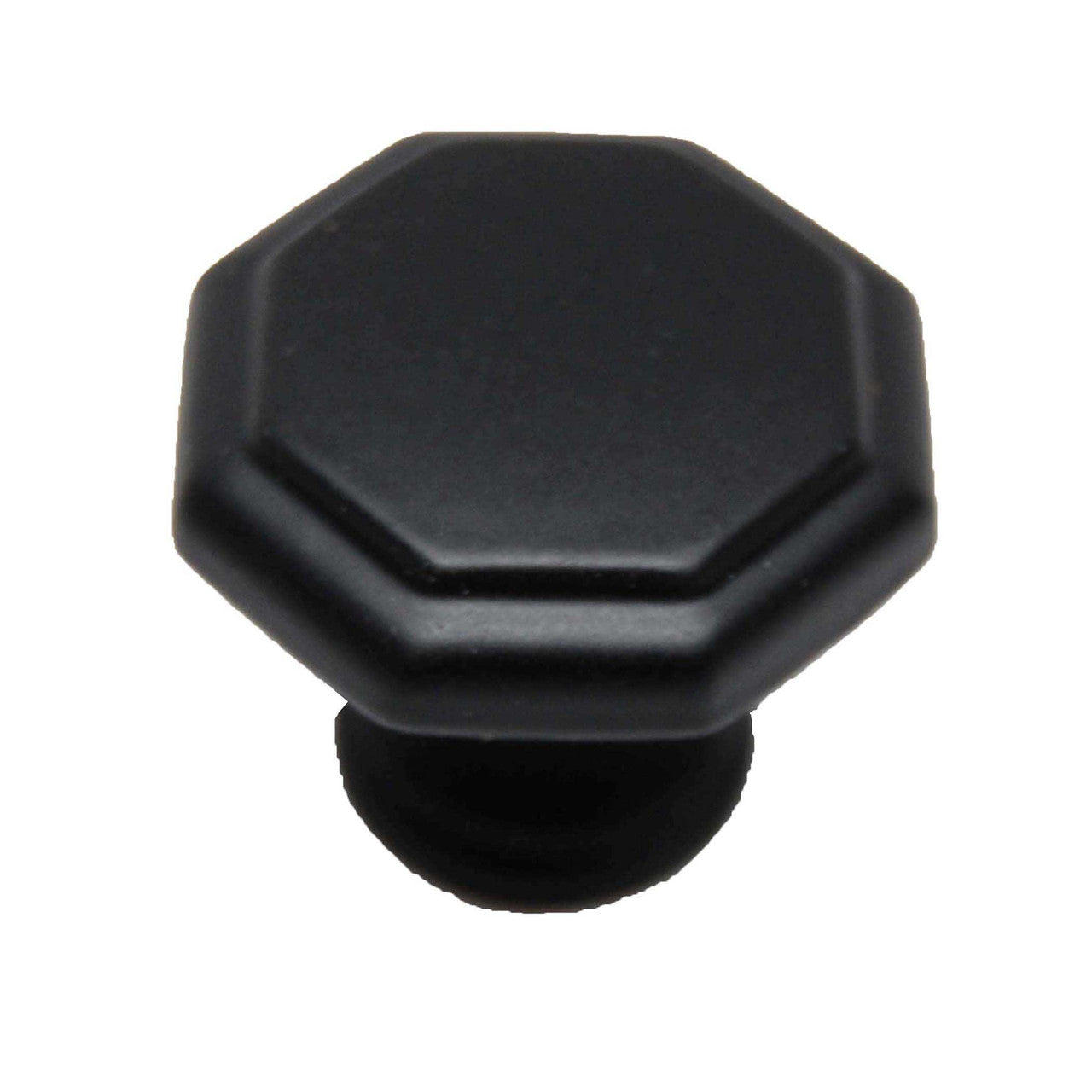 Main View of a Black 1-1/8" Octagon Cabinet Knob from Keystone Accents K392