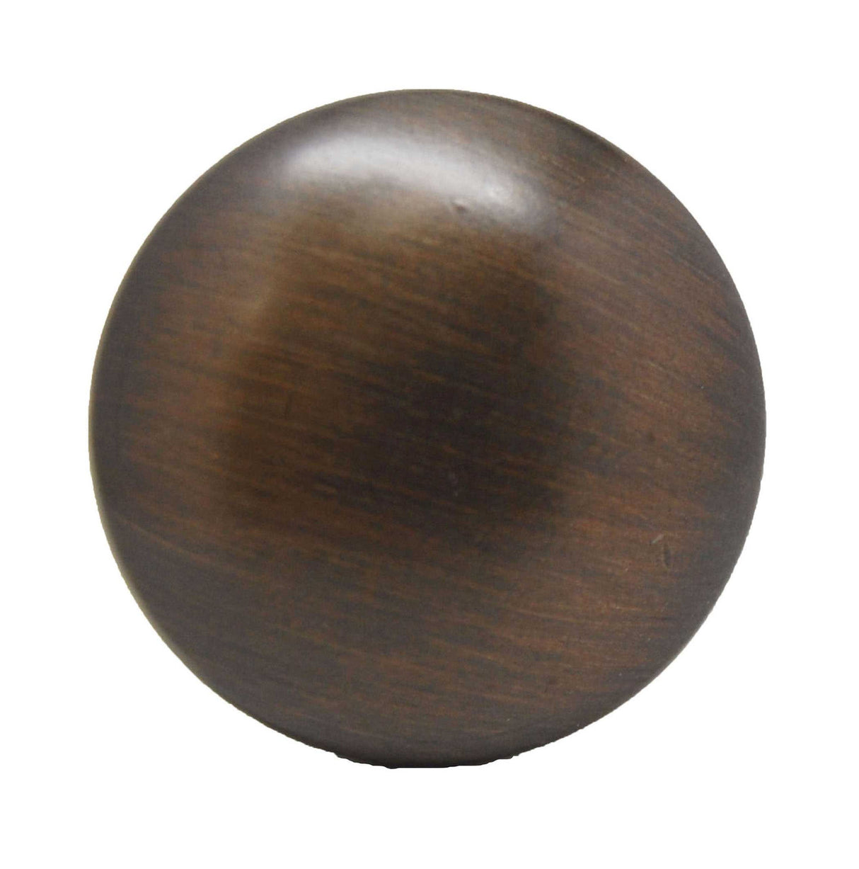 Top View of an Oil Rubbed Bronze 1-3/16" Mushroom Cabinet Knob from Keystone Accents K346
