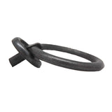 Side View of a Gunmetal 1-3/4" Pendant Ring Pull Cabinet Knob from Keystone Accents K291