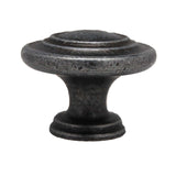Side View of a Weathered Nickel 1-5/16" Ring Round Cabinet Knob from Keystone Accents K378