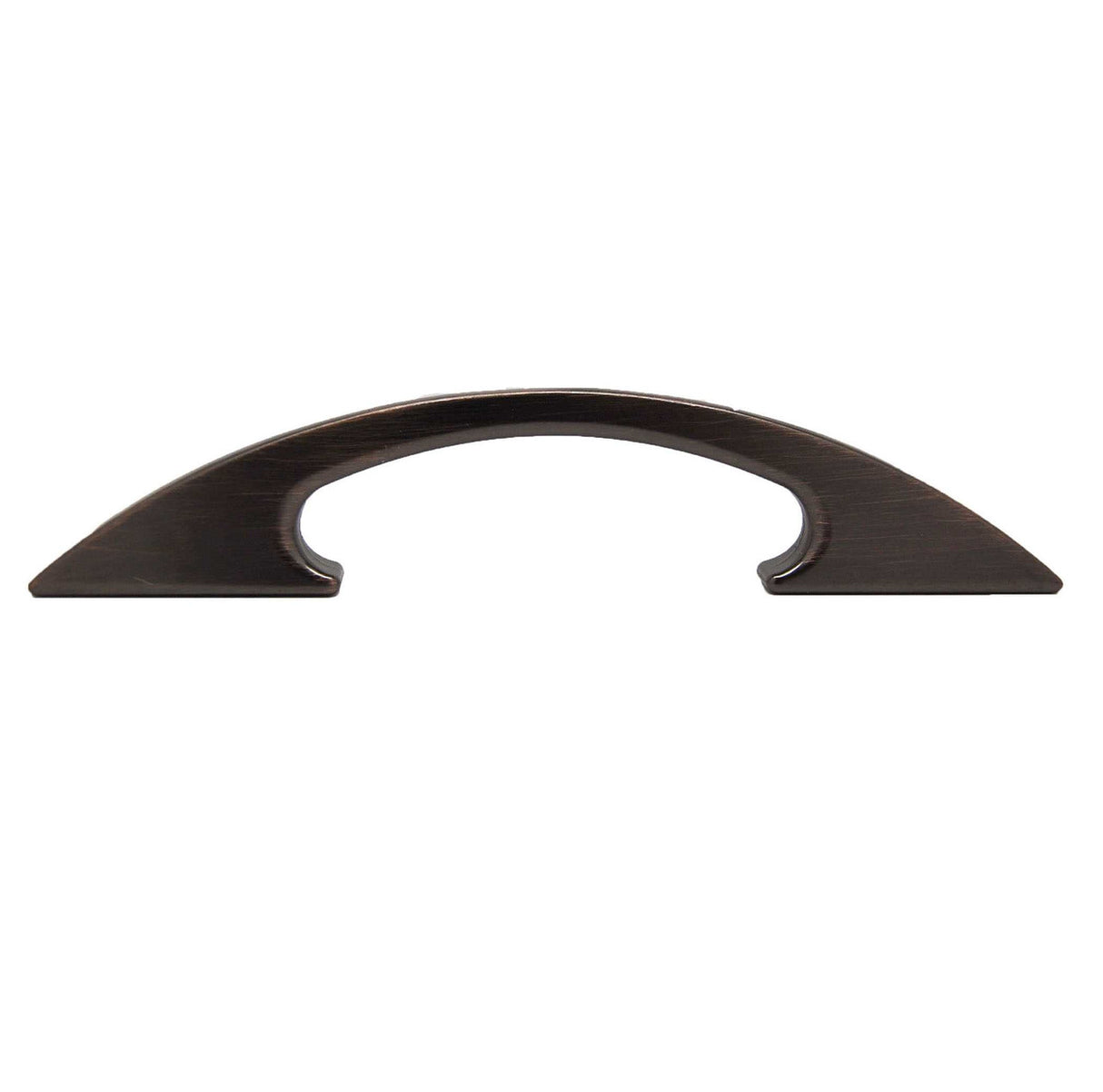 Side View of an Oil Rubbed Bronze 3" & 3-3/4" Hole Centers Cabinet Pull by Keystone Accents H368