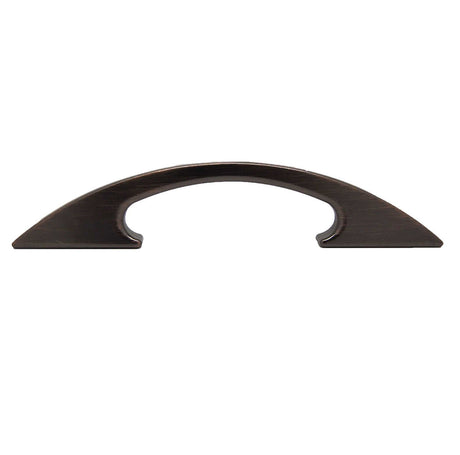 Side View of an Oil Rubbed Bronze 3" & 3-3/4" Hole Centers Cabinet Pull by Keystone Accents H368