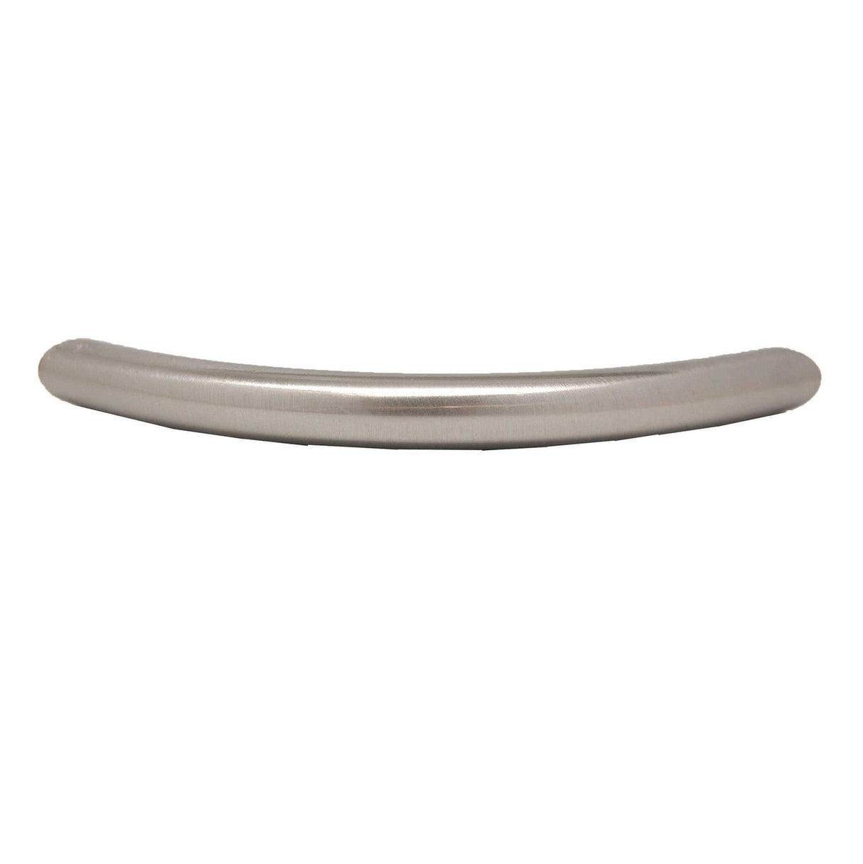 Top View of a Brushed Nickel 3-3/4" Hole Centers Arch Cabinet Pull from Keystone Accents H357