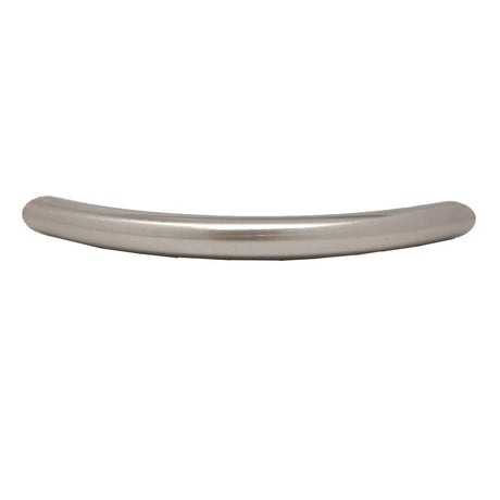 Top View of a Brushed Nickel 3-3/4" Hole Centers Arch Cabinet Pull from Keystone Accents H357