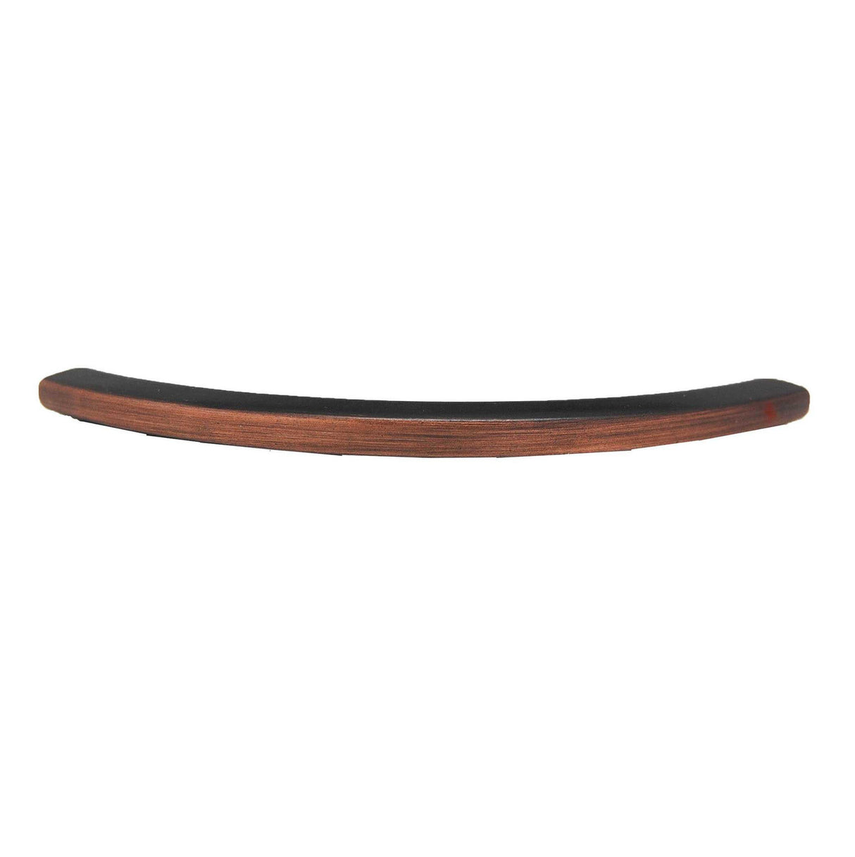Top View of an Oil Rubbed Bronze 3-3/4" Hole Centers Arch Cabinet Pull from Keystone Accents H387