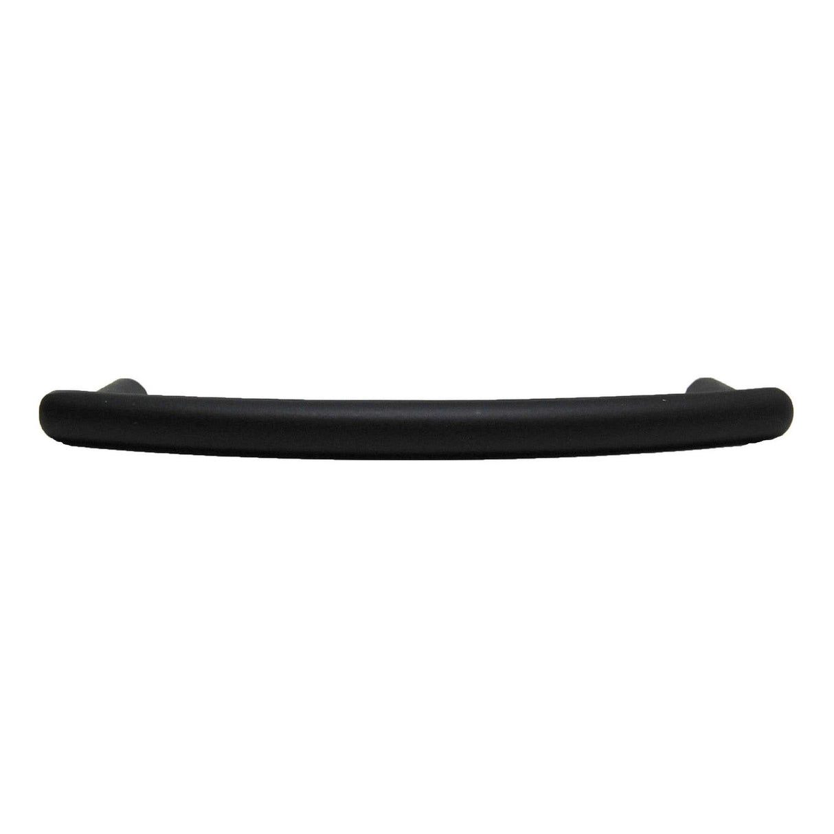 Top View of a Black 3-3/4" Hole Centers Cabinet Pull from Keystone Accents H389