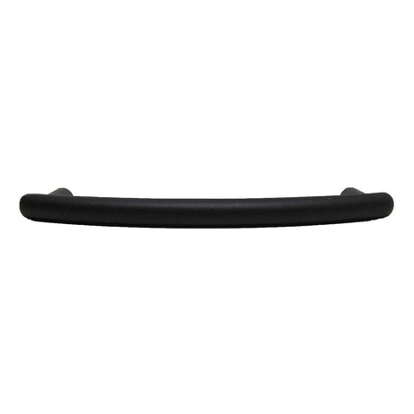 Top View of a Black 3-3/4" Hole Centers Cabinet Pull from Keystone Accents H389