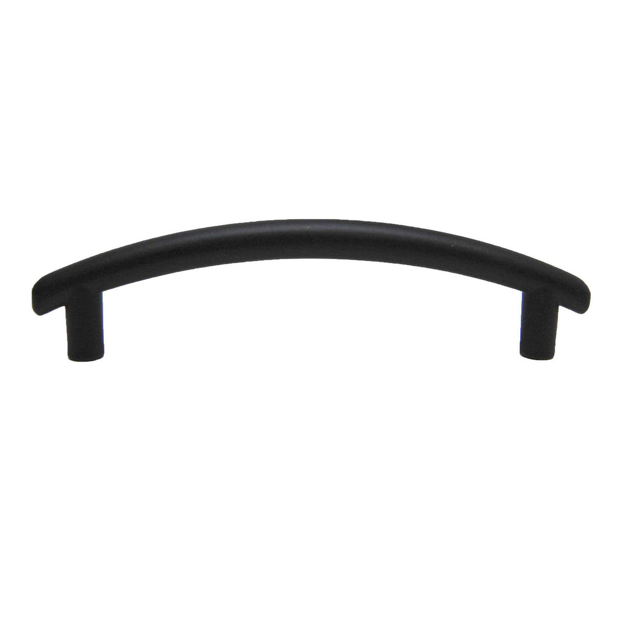 Side View of a Black 3-3/4" Hole Centers Cabinet Pull from Keystone Accents H389