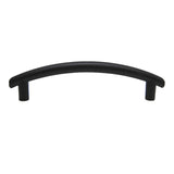 Side View of a Black 3-3/4" Hole Centers Cabinet Pull from Keystone Accents H389