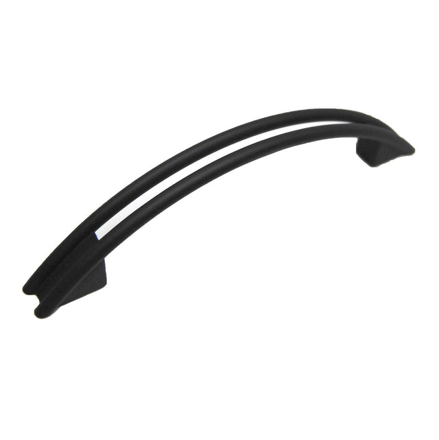 Main View of a Black 3-3/4" Hole Centers Handle Cabinet Pull from Keystone Accents H473