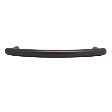 Top View of an Oil Rubbed Bronze 3-3/4" Hole Centers Cabinet Pull from Keystone Accents H390