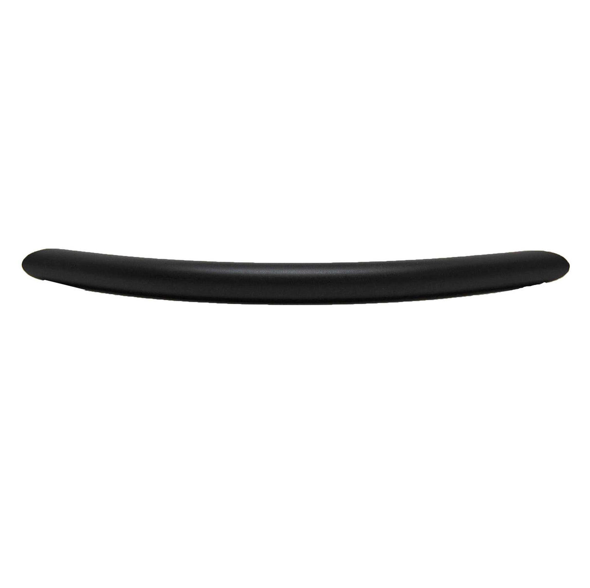 Top View of a Black 5-1/16" Hole Centers Arch Cabinet Pull from Keystone Accents H354
