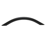 Side View of a Black 5-1/16" Hole Centers Arch Cabinet Pull from Keystone Accents H354