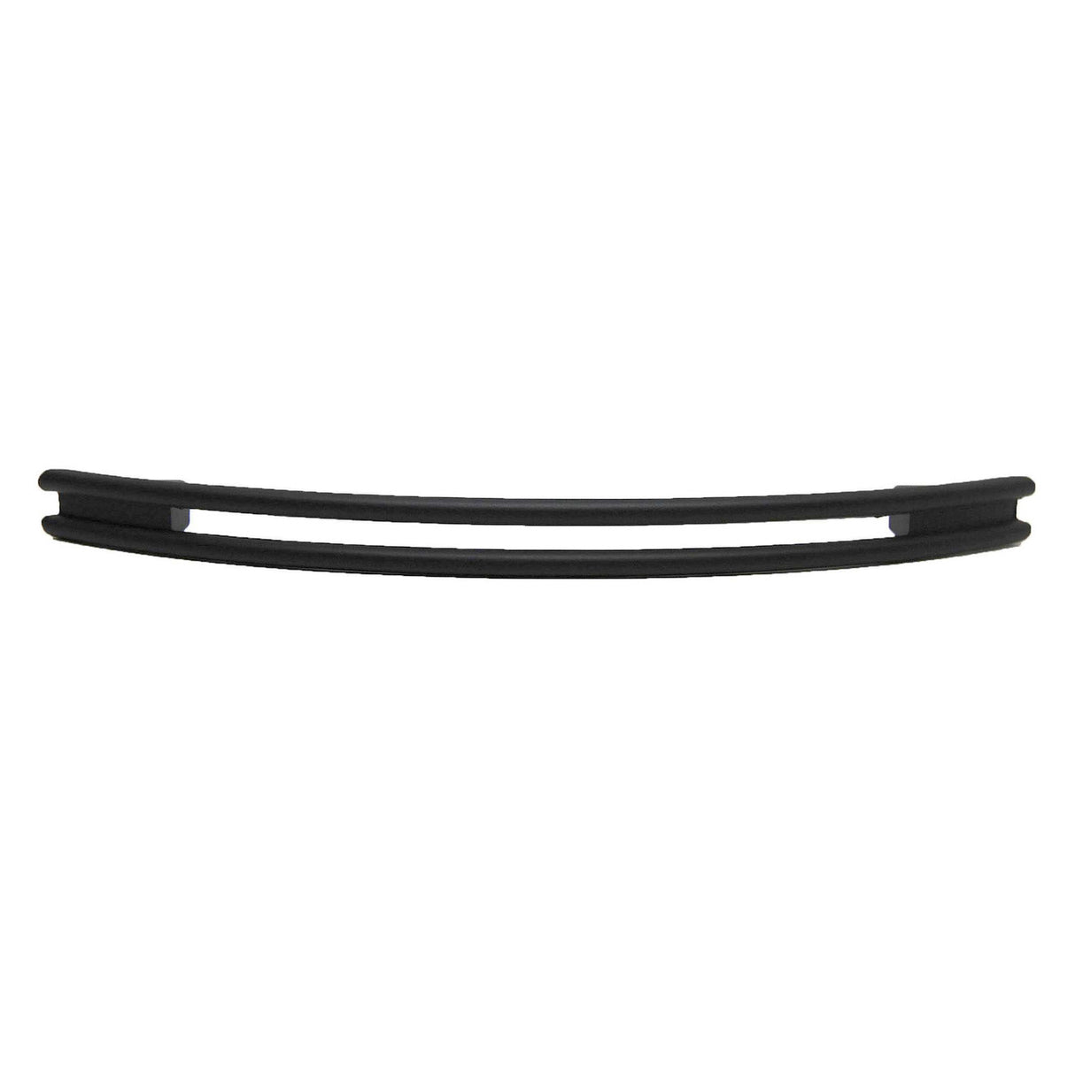 Top View of a Black 5-1/16" Hole Centers Handle Cabinet Pull Keystone Accents H471