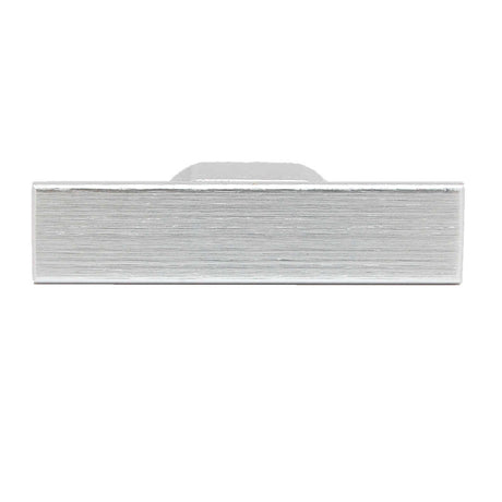 Top View of a Brushed Aluminum 1-15/16" Cabinet Knob from Keystone Accents K204