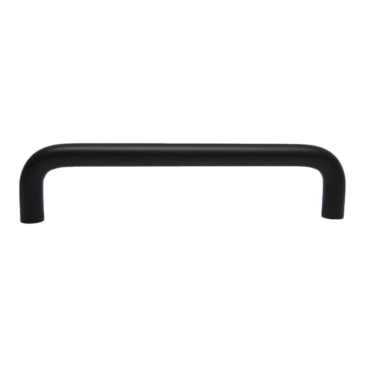 Side View of a Black 5-1/16" Hole Centers Wire Cabinet Pull from Keystone Accents H478
