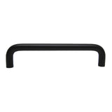 Side View of a Black 5-1/16" Hole Centers Wire Cabinet Pull from Keystone Accents H478