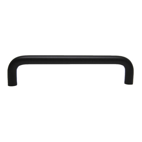 Side View of a Black 5-1/16" Hole Centers Wire Cabinet Pull from Keystone Accents H478