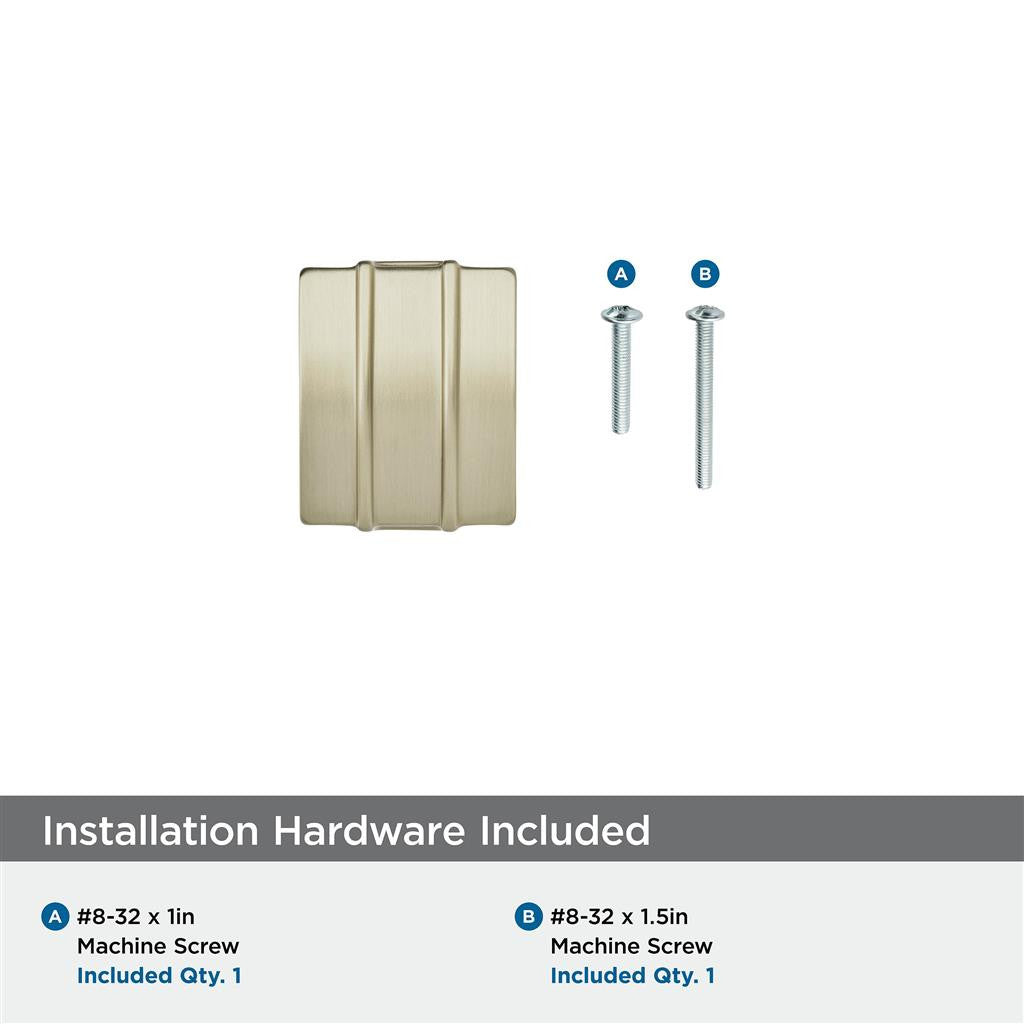 Golden Champagne 1-1/4" Length Cabinet Knob from Amerock's Davenport Collection BP36601BBZ Hardware